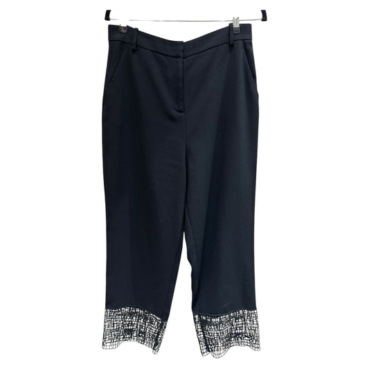 Pinko Black Lace Trim Trousers - 14