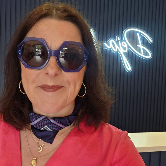 Oliver Goldsmith Blue Sky Octagonal Sunglasses
