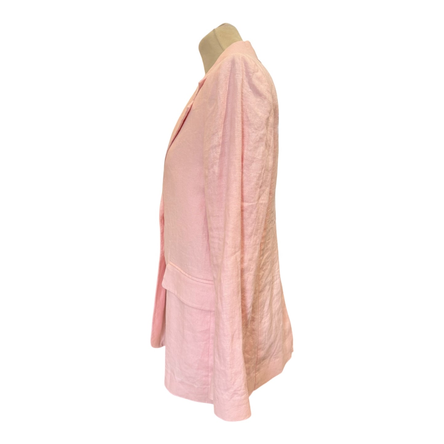 & Other Stories Pink Linen Blazer - 10 - NEW