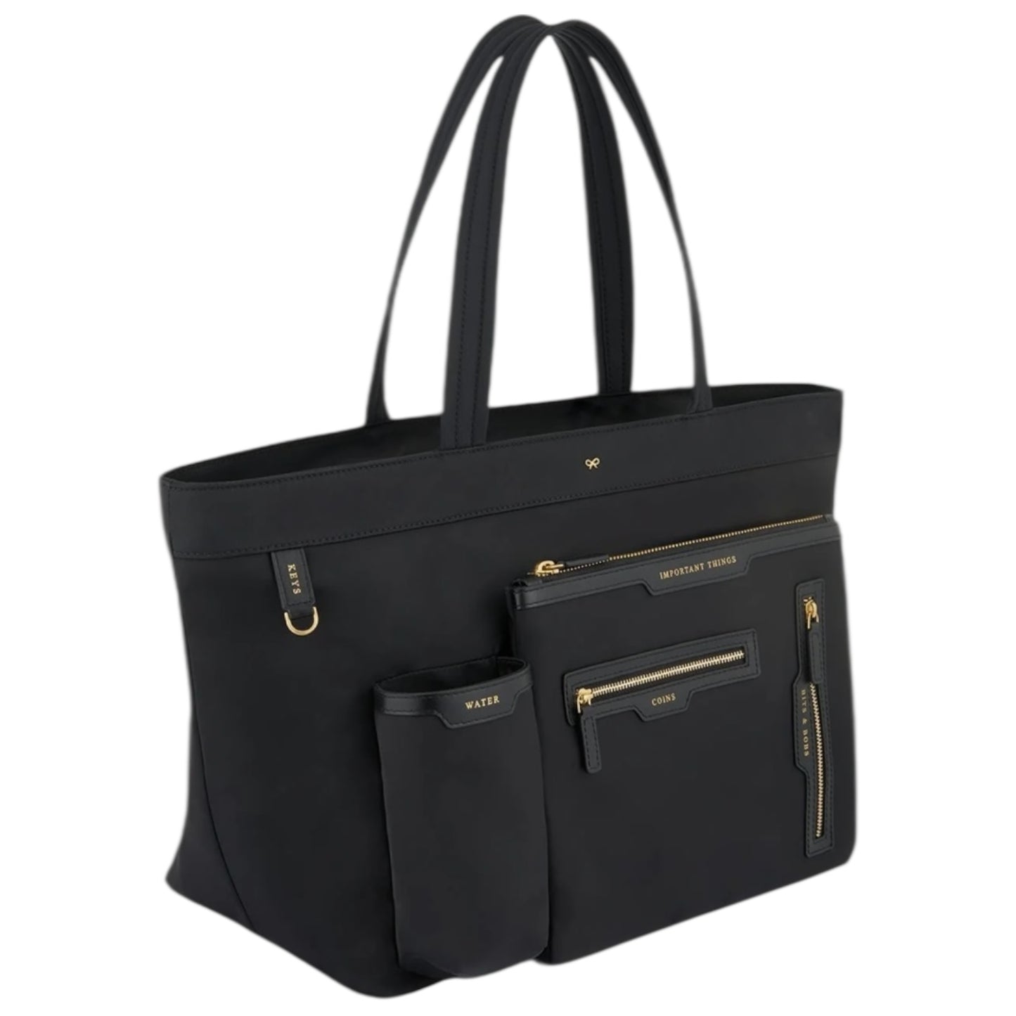 Anya Hindmarch Black E/W Multi Pocket Tote