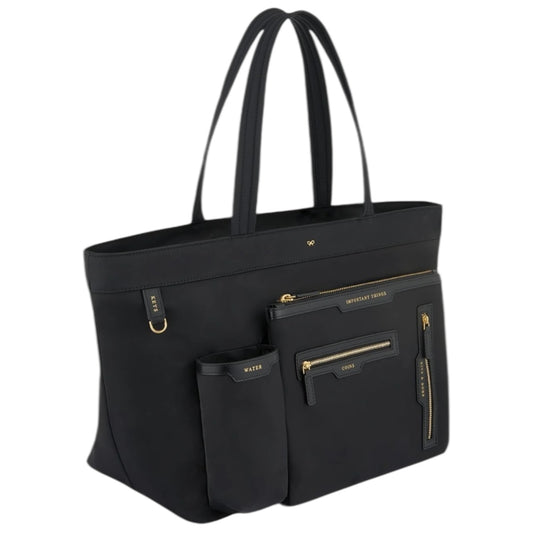 Anya Hindmarch Black E/W Multi Pocket Tote