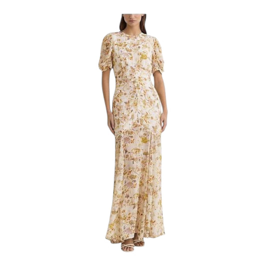Reiss Naia Floral Open Back Maxi Dress - 8