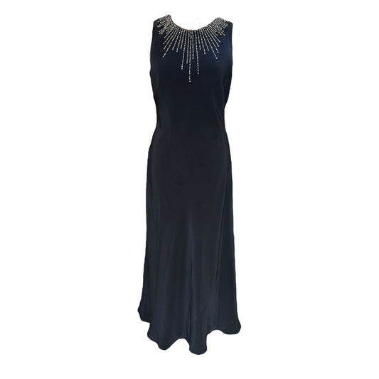 Pearce Fonda Black Open Back Sequin Dress - 8/10