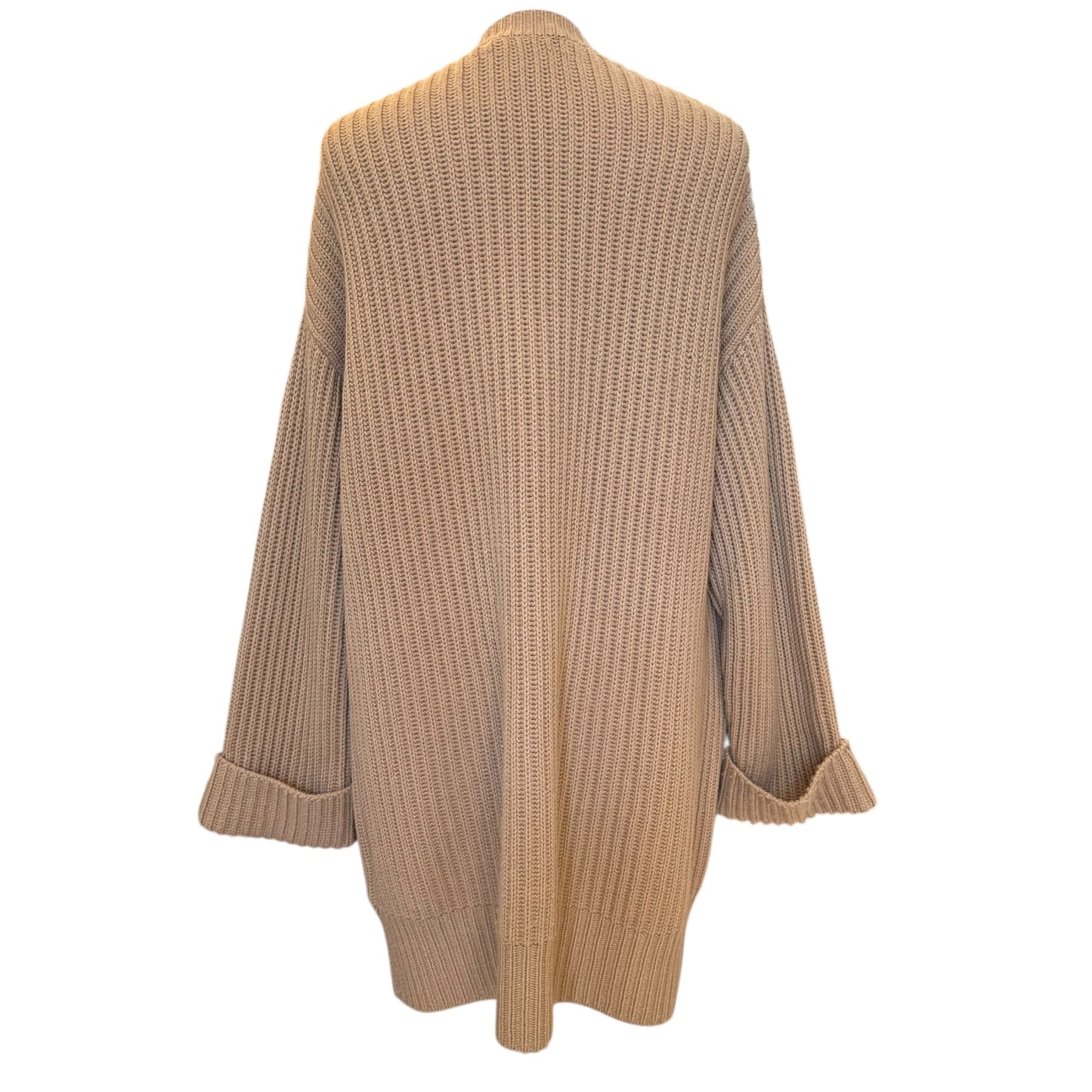 Repeat Wool and Cashmere Camel Long Cardigan - 10