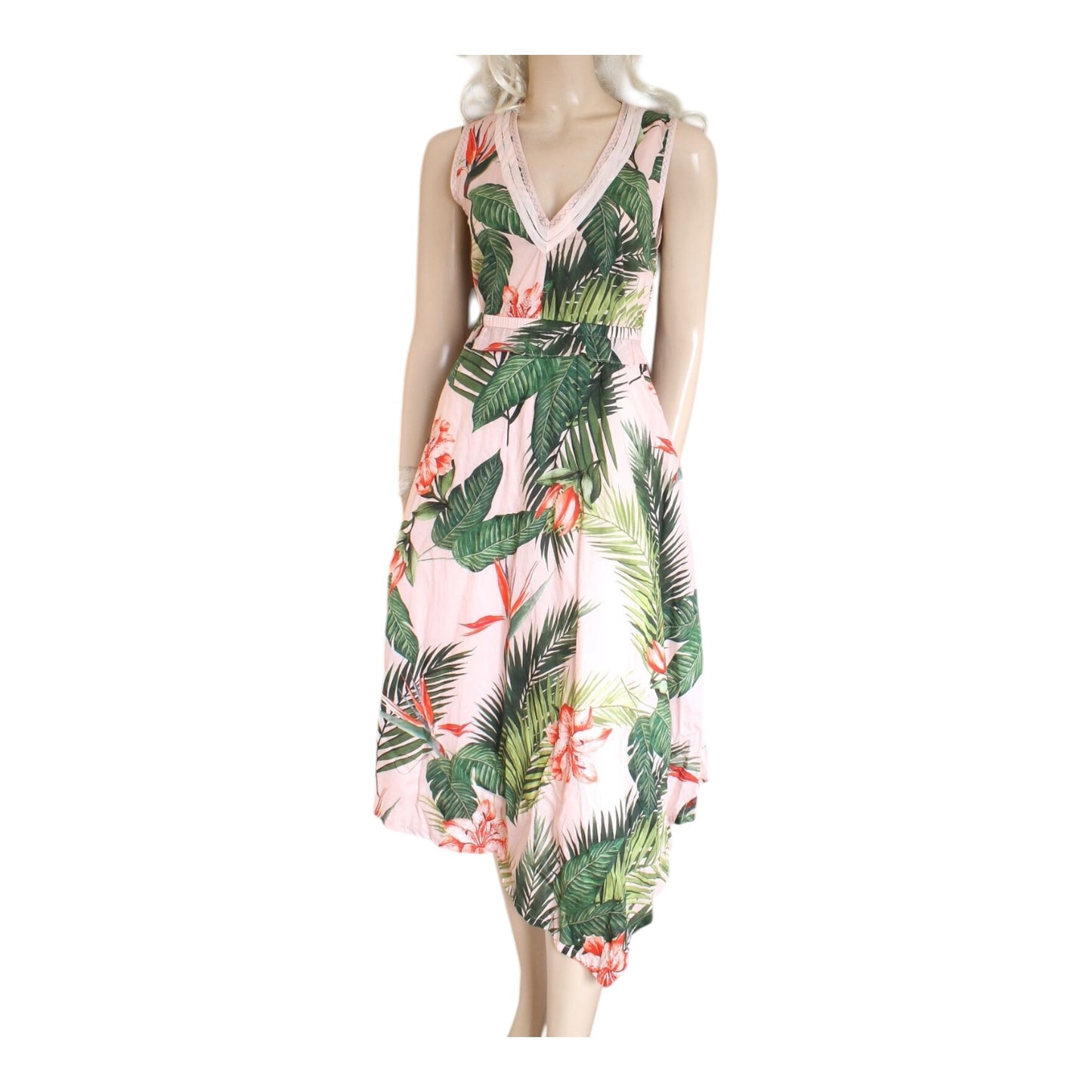 SportMax Code Floral Pink Cotton Dress - 8