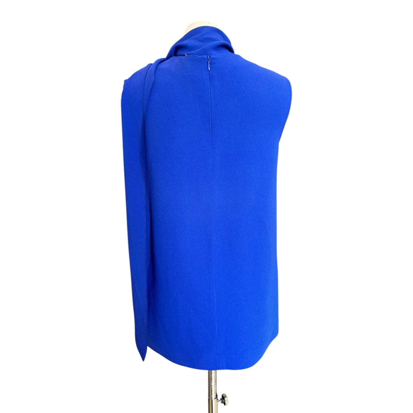 Joseph Noon Tie Neck Blouse in Cobalt - 10