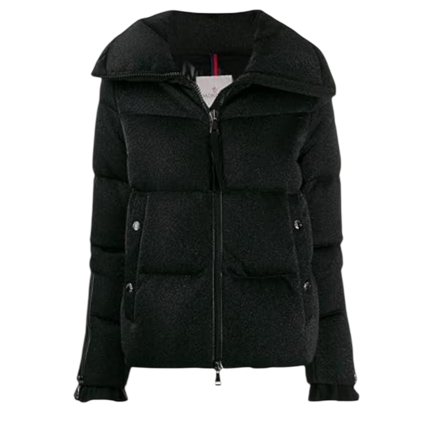 Moncler Bandama Black Glitter Puffer Jacket - 8
