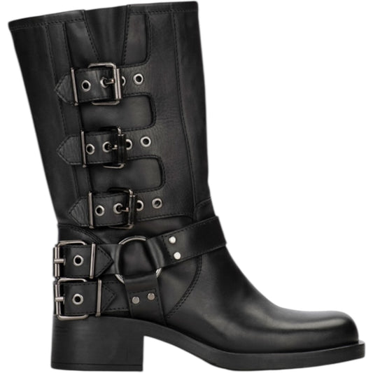 PS Poelman Black Modular Biker Boots - 40 / 7 - NEW