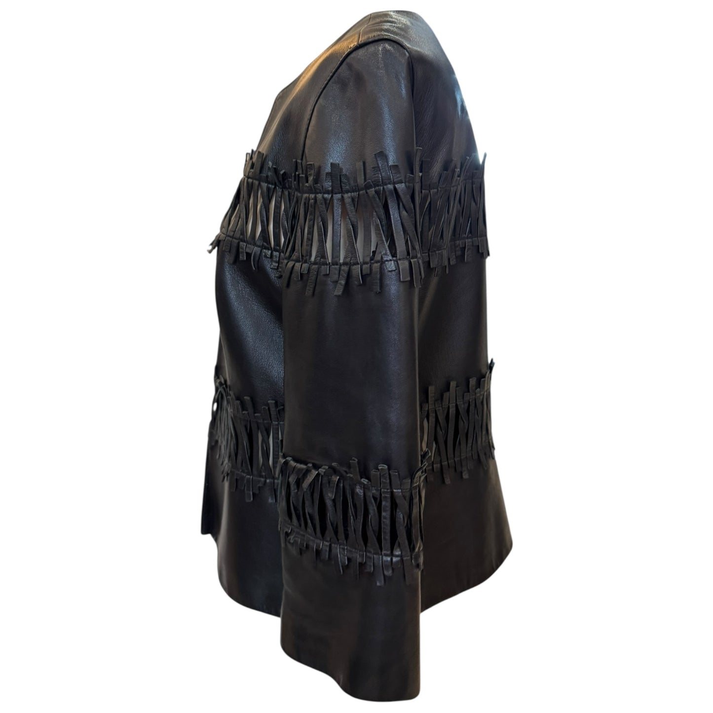 Lafayette 148 Black Leather Jacket - 10/12