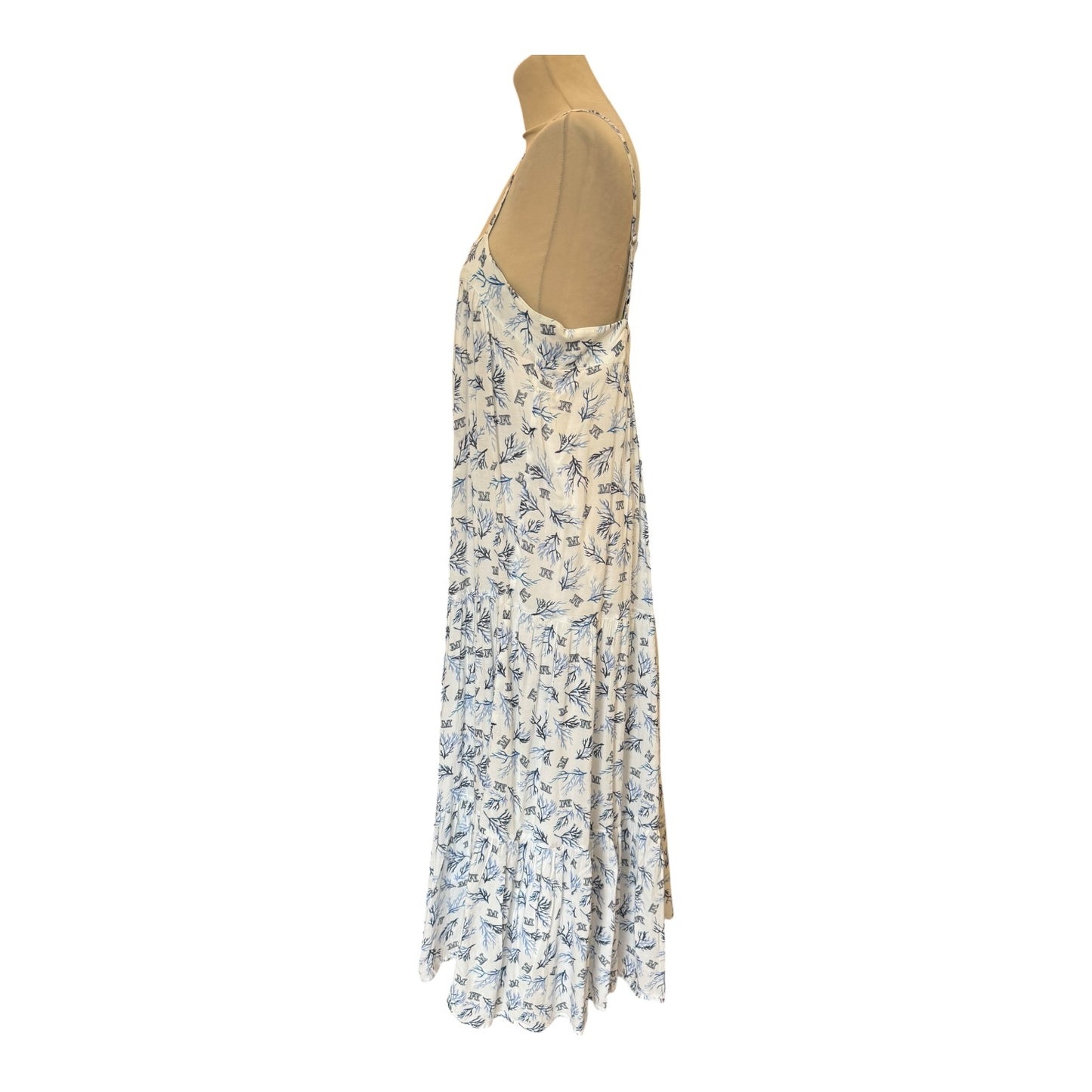 Max Mara Beachwear White and Blue Dress - 12