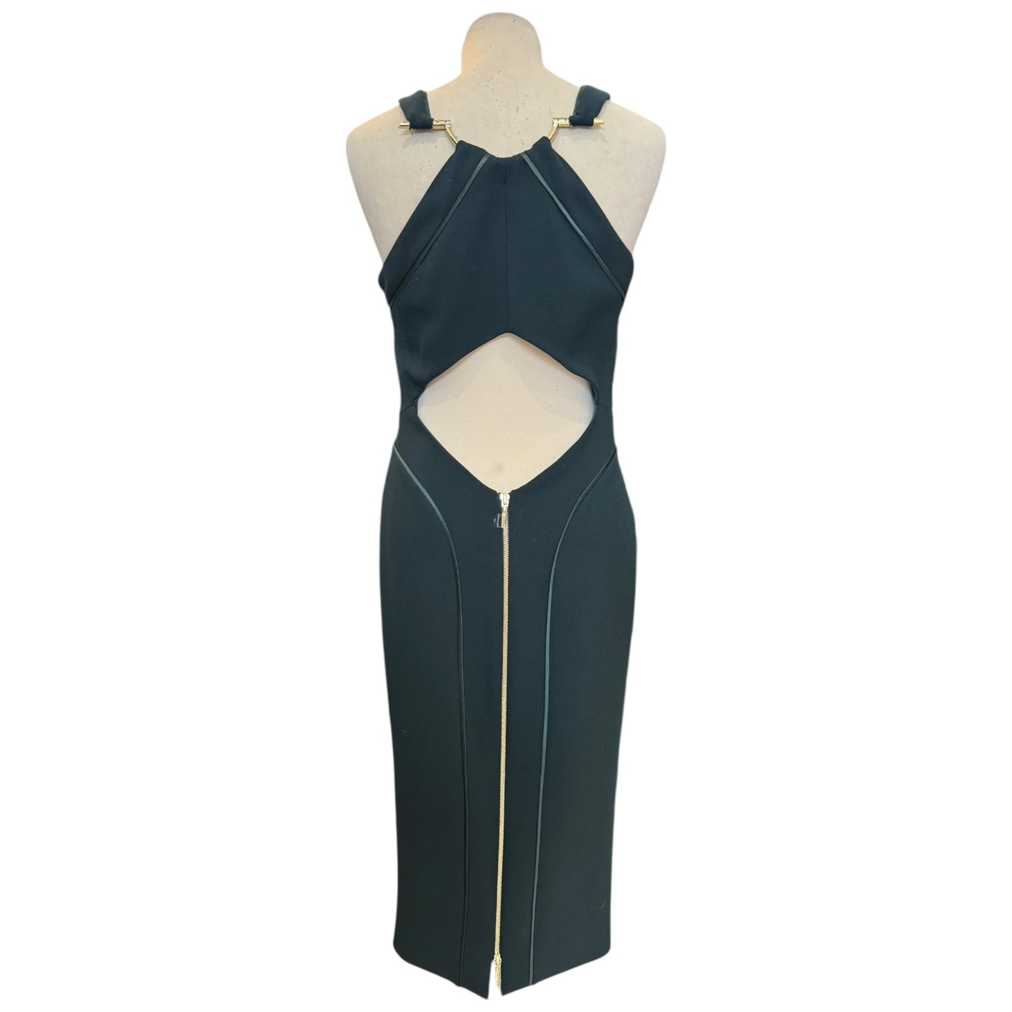 Amanda Wakeley Green Open Back Dress - 10