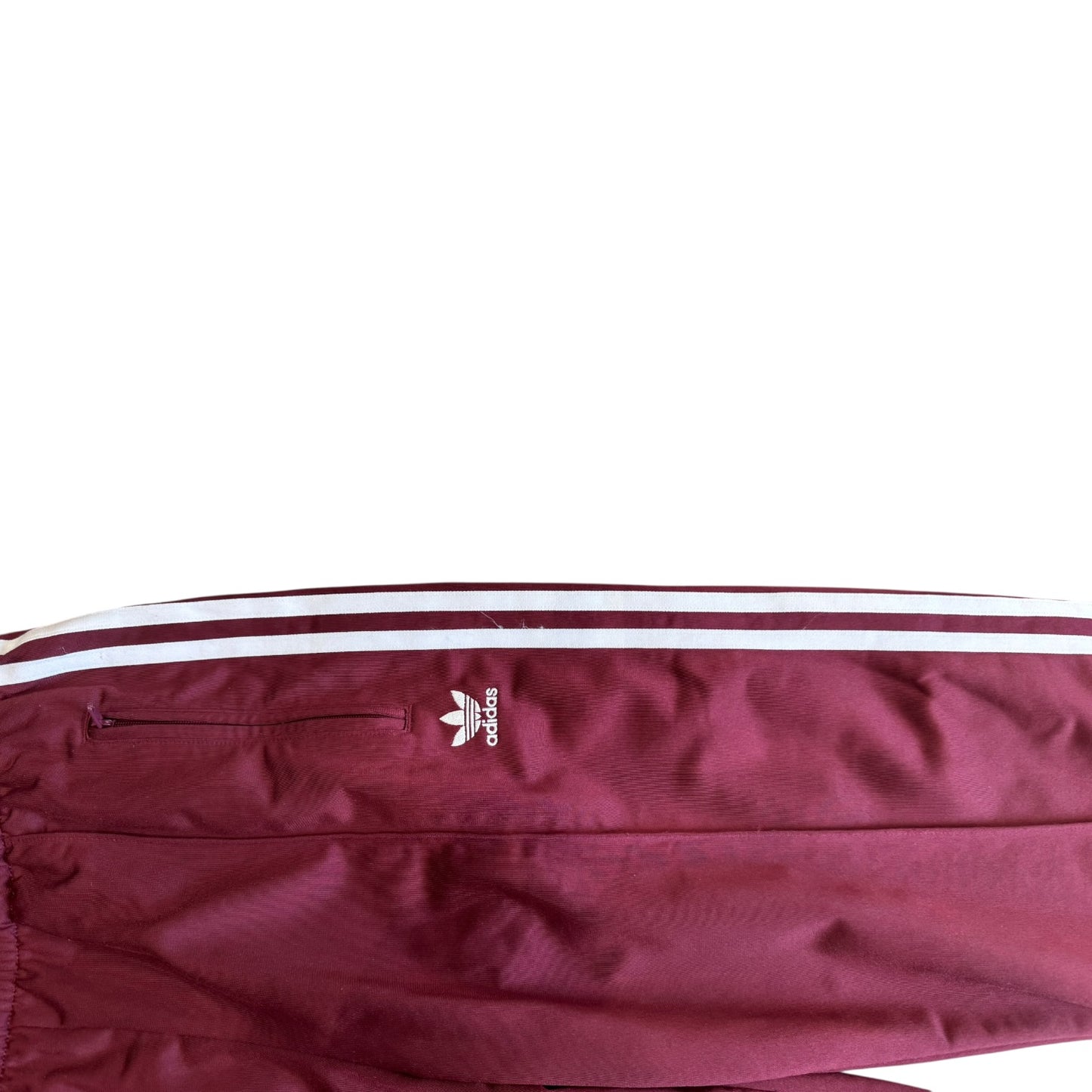 Adidas Burgundy Firebird Loose Trackpants - 8