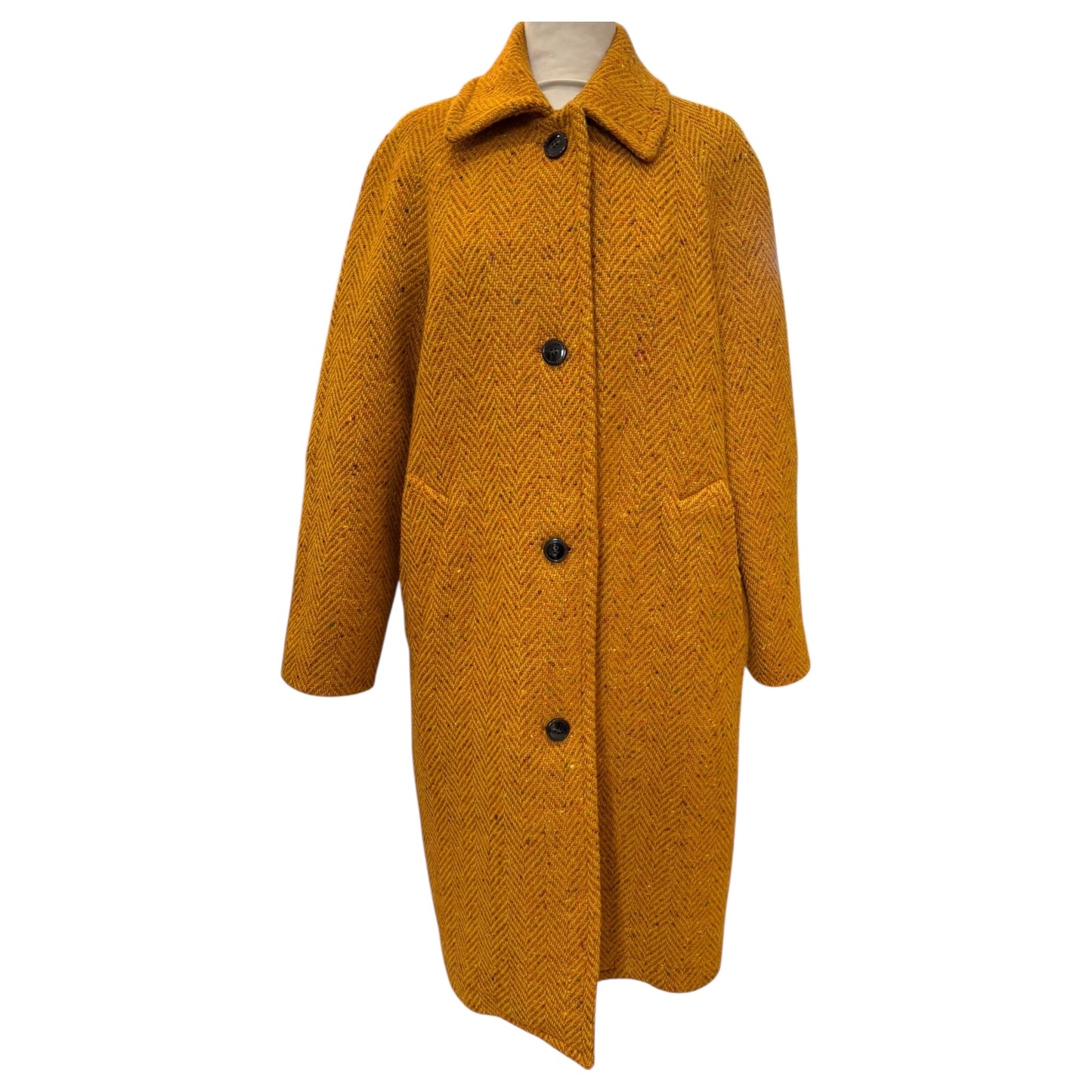 Magee 'Arlene' Mustard Tweed Coat