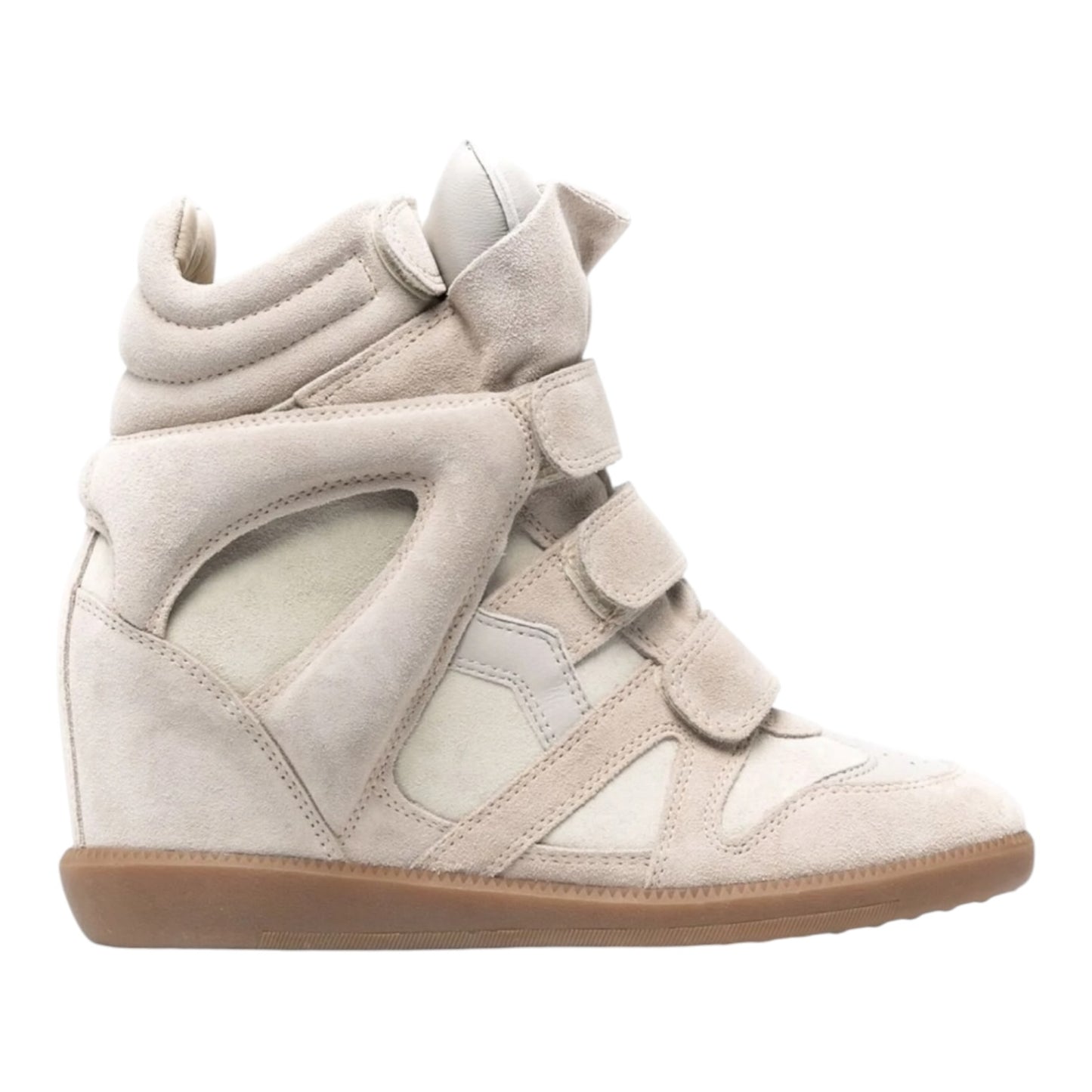 Isabel Marant Bekett Leather Wedge Sneakers - 38/5 - NEW