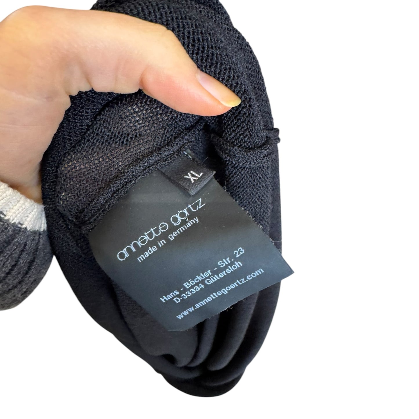 Annette Gortz Black Knit Keny Dress - 16/18