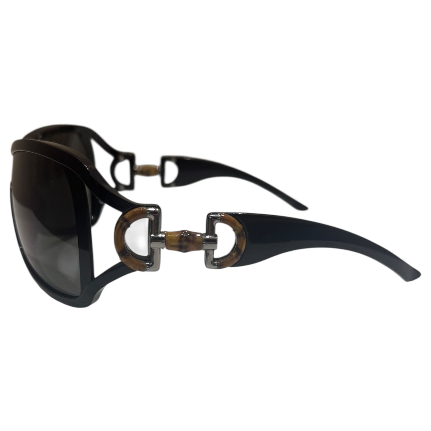 Gucci Black Bamboo Sunglasses