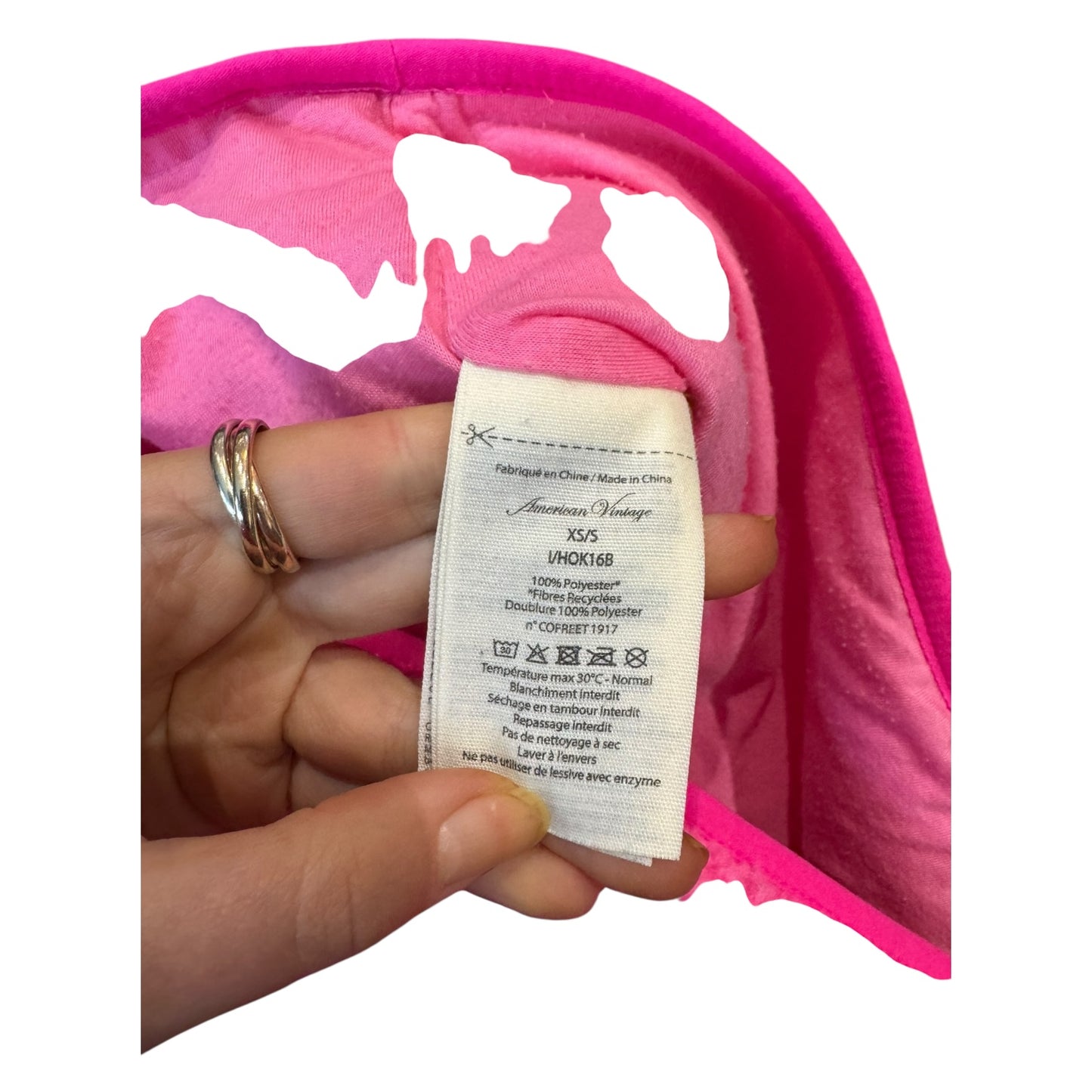 American Vintage Hoktown Fleece Gilet in Acid Pink - 10