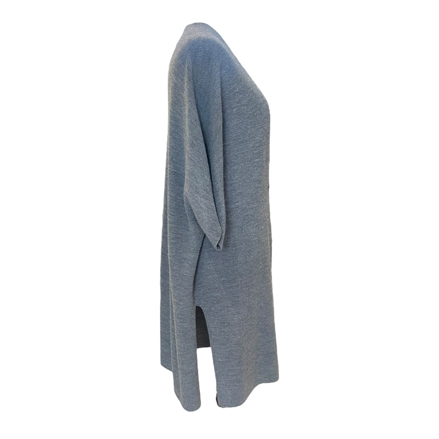 Eileen Fisher Grey Merino Wool Cardigan