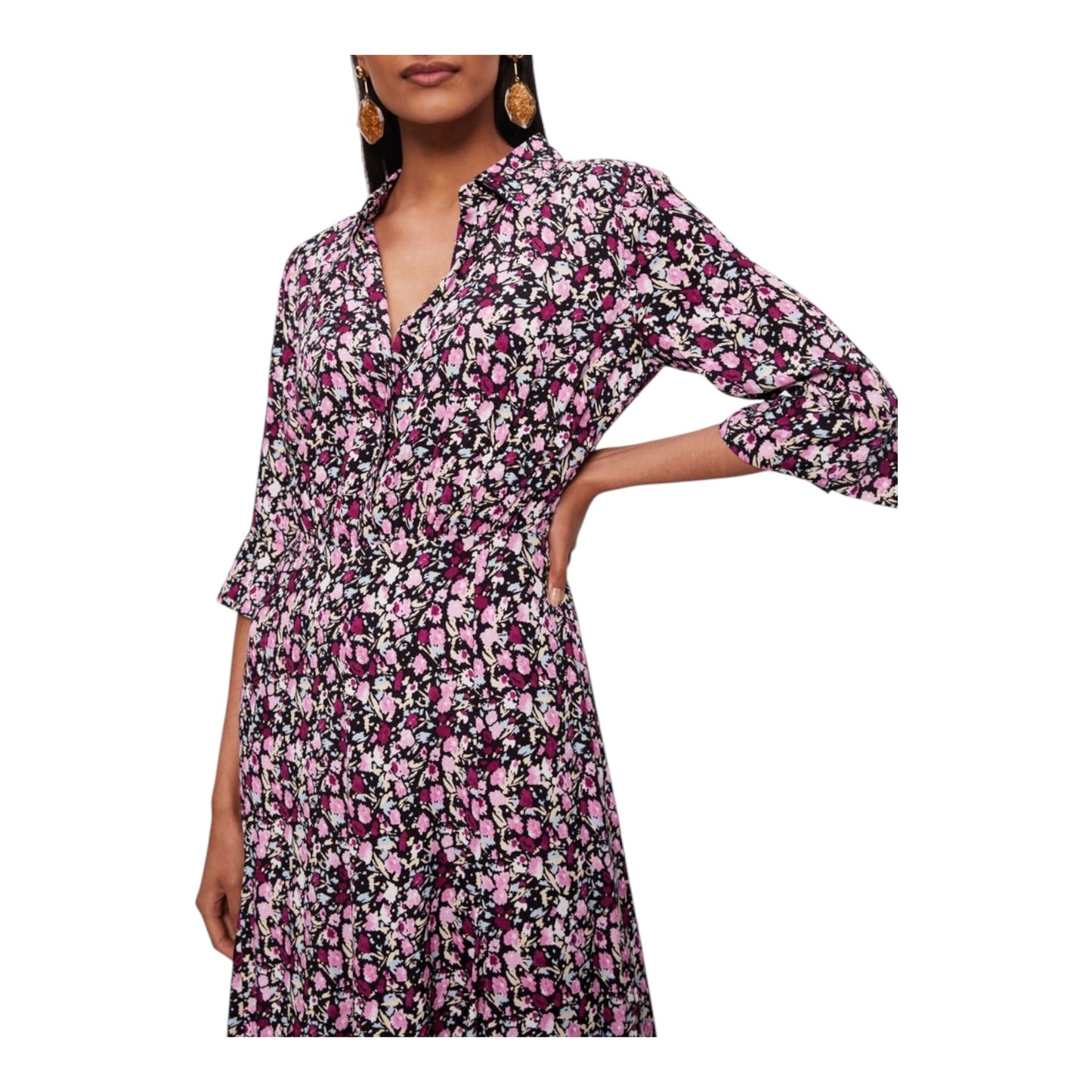 Jigsaw Carnation Midi Dress - 14