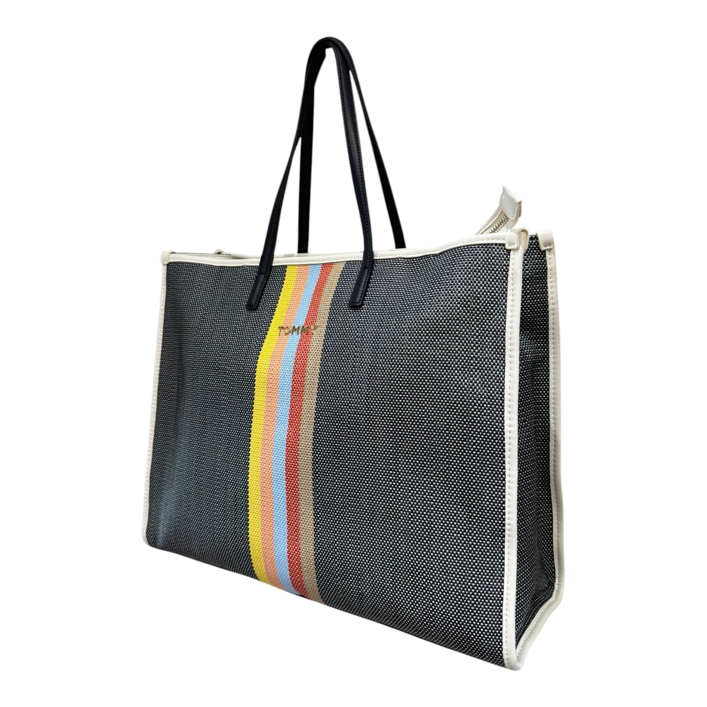 Tommy Hilfiger Navy Raffia Tote