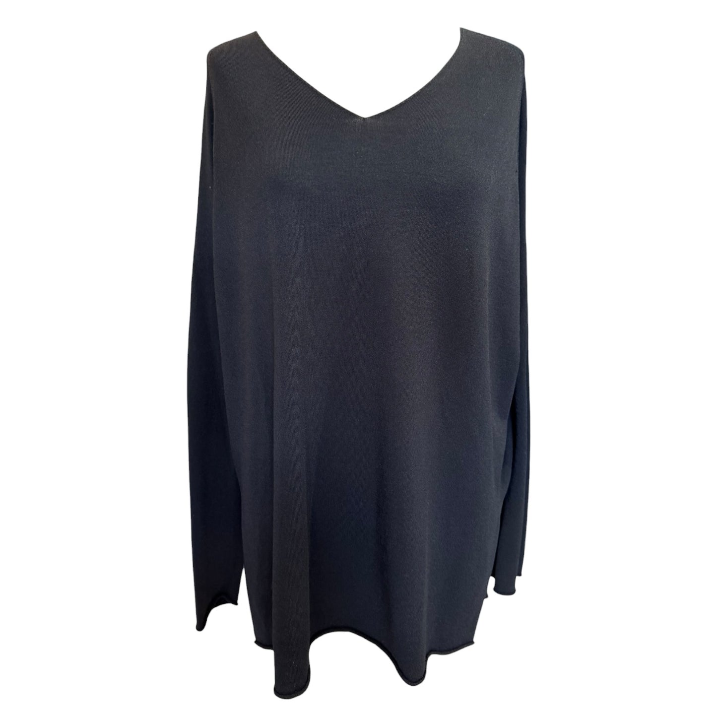 Annette Gortz Black V Neck Jumper - 14