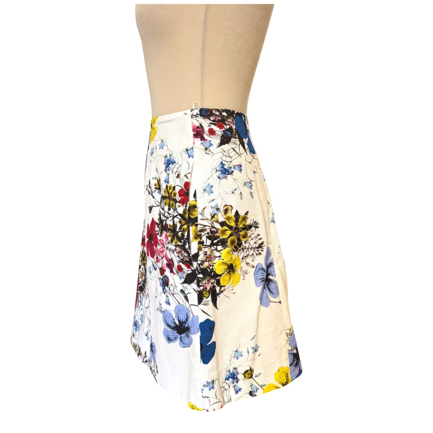 Erdem Adele Floral Canvas Mini Skirt - 12