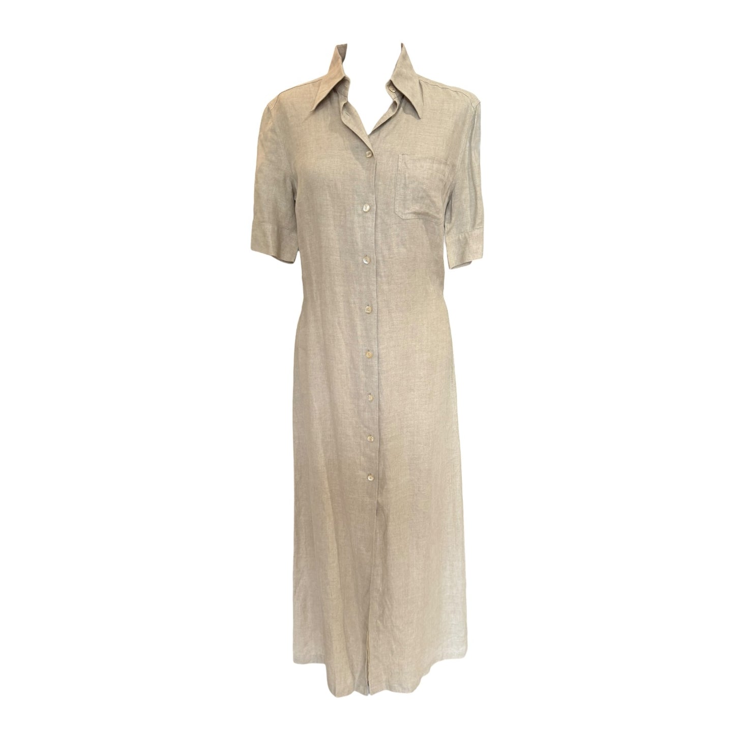Marella Beige Linen Dress - 10
