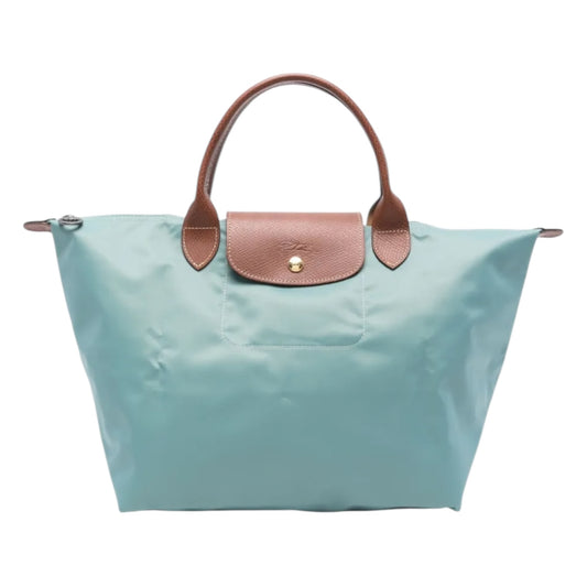 Longchamp Le Pliage Medium Tote Bag in Duck Egg Blue - NEW