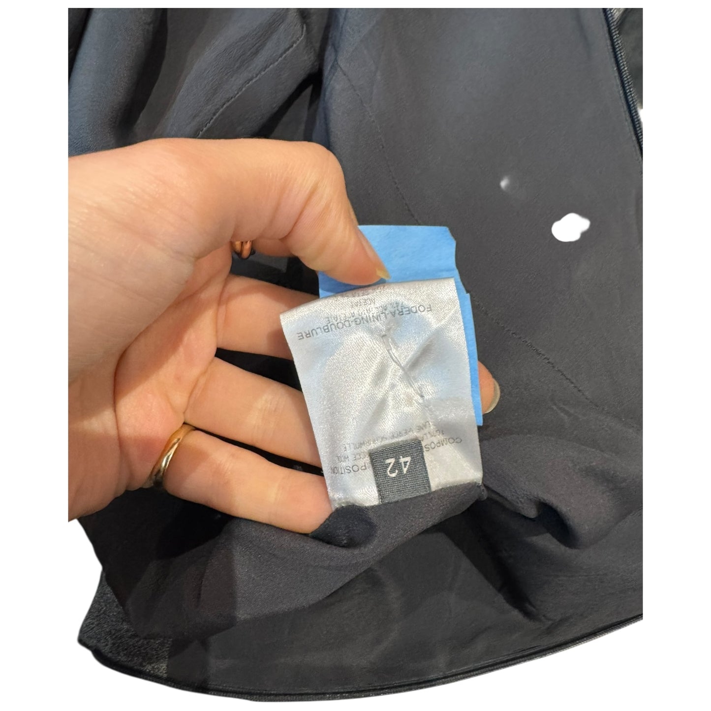 Alexander McQueen Grey Zip Detail Dress - 12