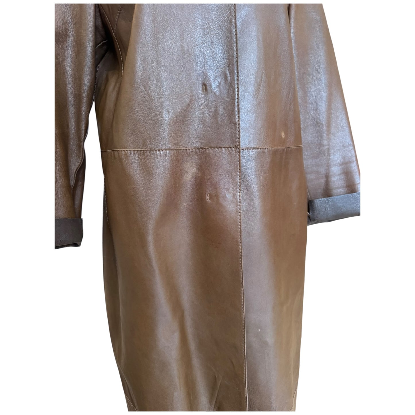 'S Max Mara Brown Leather Jacket - 12