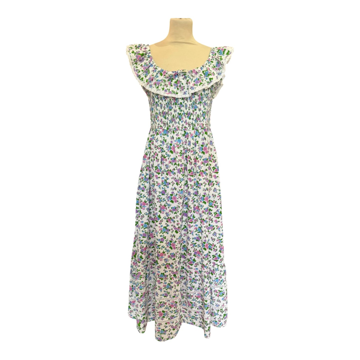 Pink City Prints Floral Sun Dress - 12