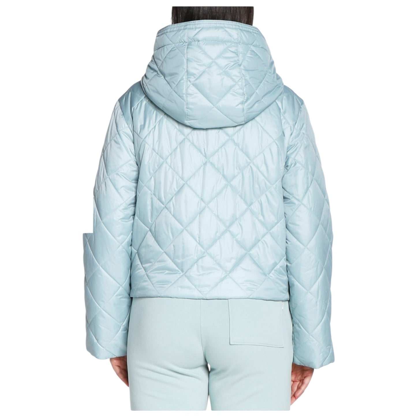 Marc O'Polo Light Blue Crop Puffer Jacket - 10/12