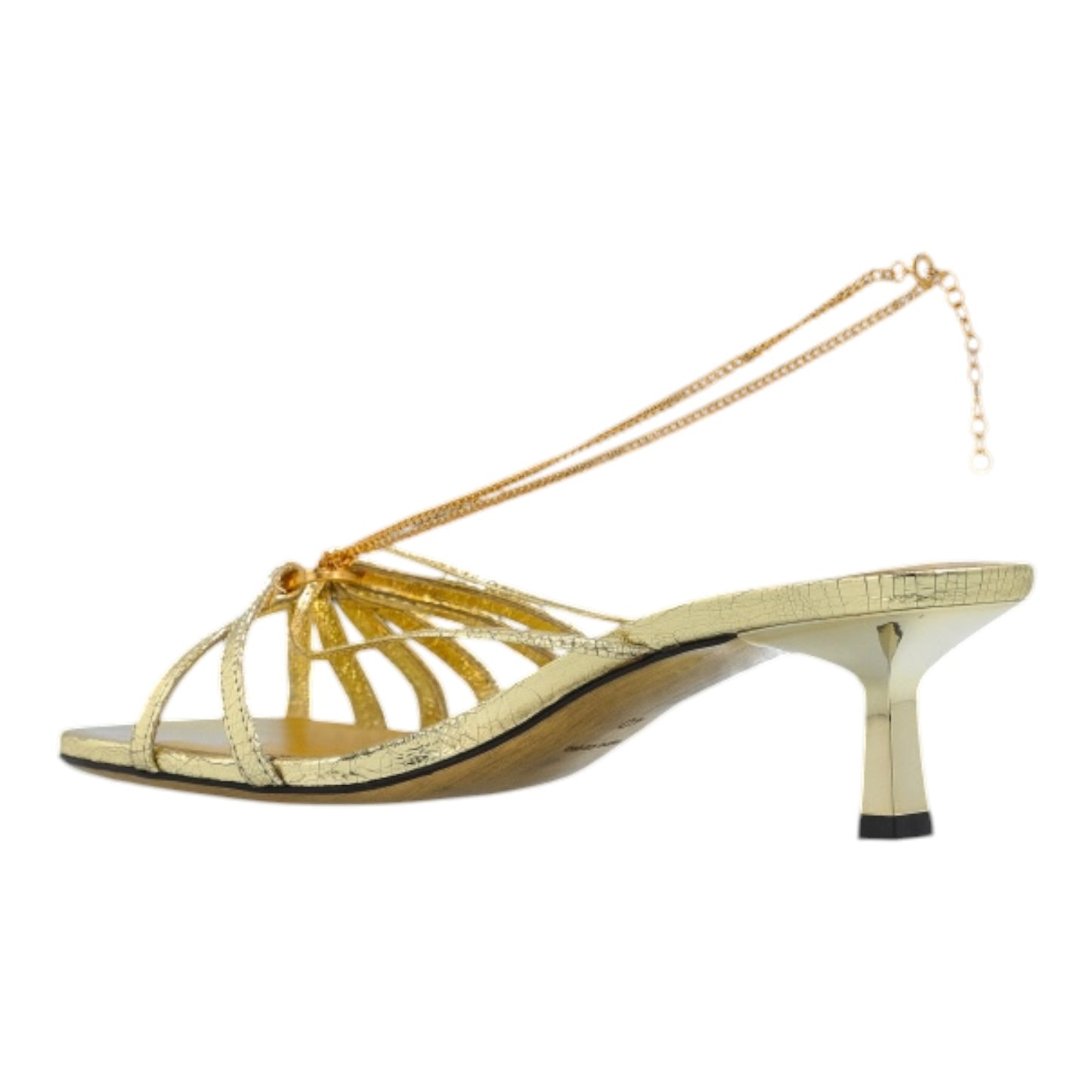 Golden Goose Gold Gold Heeled Sandals - 39/6