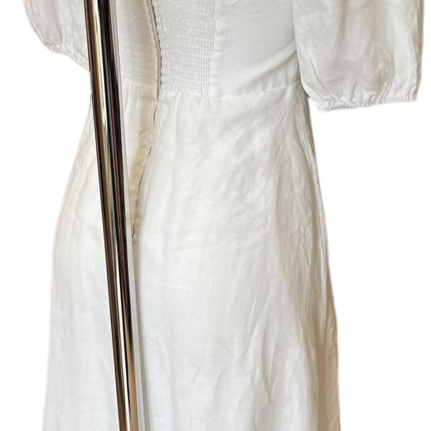 Reformation White Linen Dress - 8