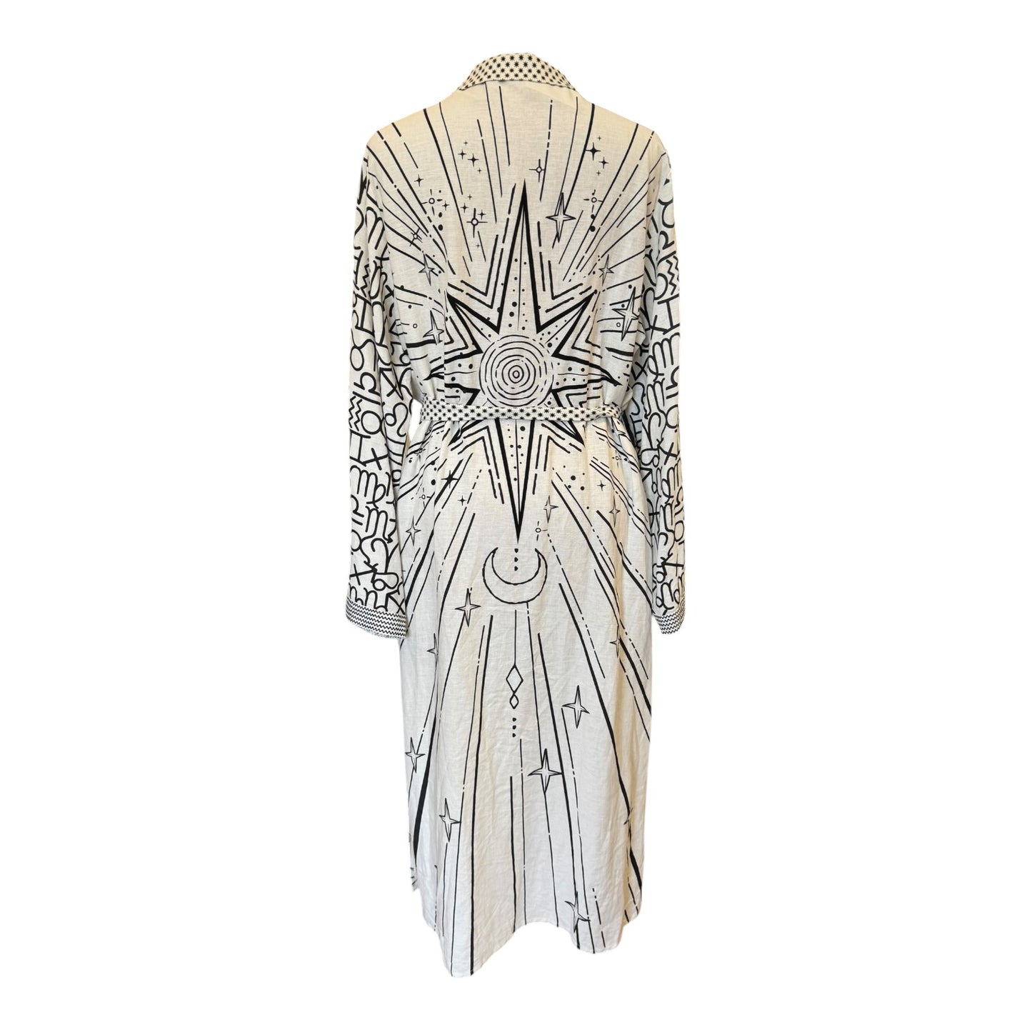 ME369 Zodiac Print Nova Linen Shirt Dress - 10