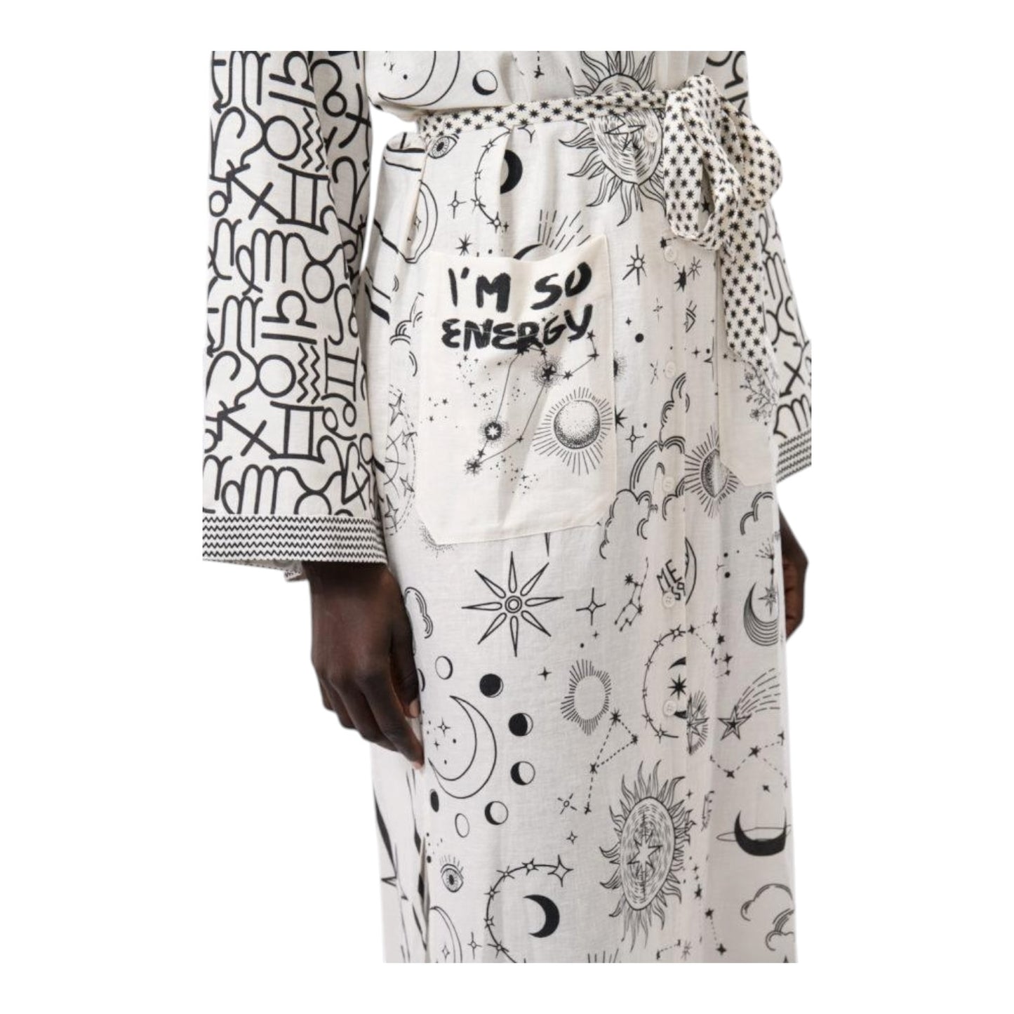 ME369 Zodiac Print Nova Linen Shirt Dress - 10