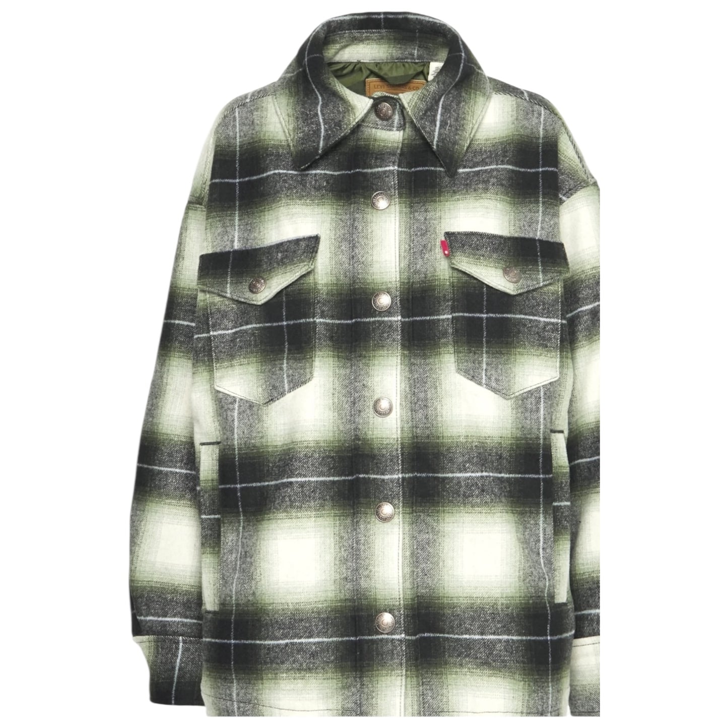Levi's Dark Green Wool Shacket - 14/16
