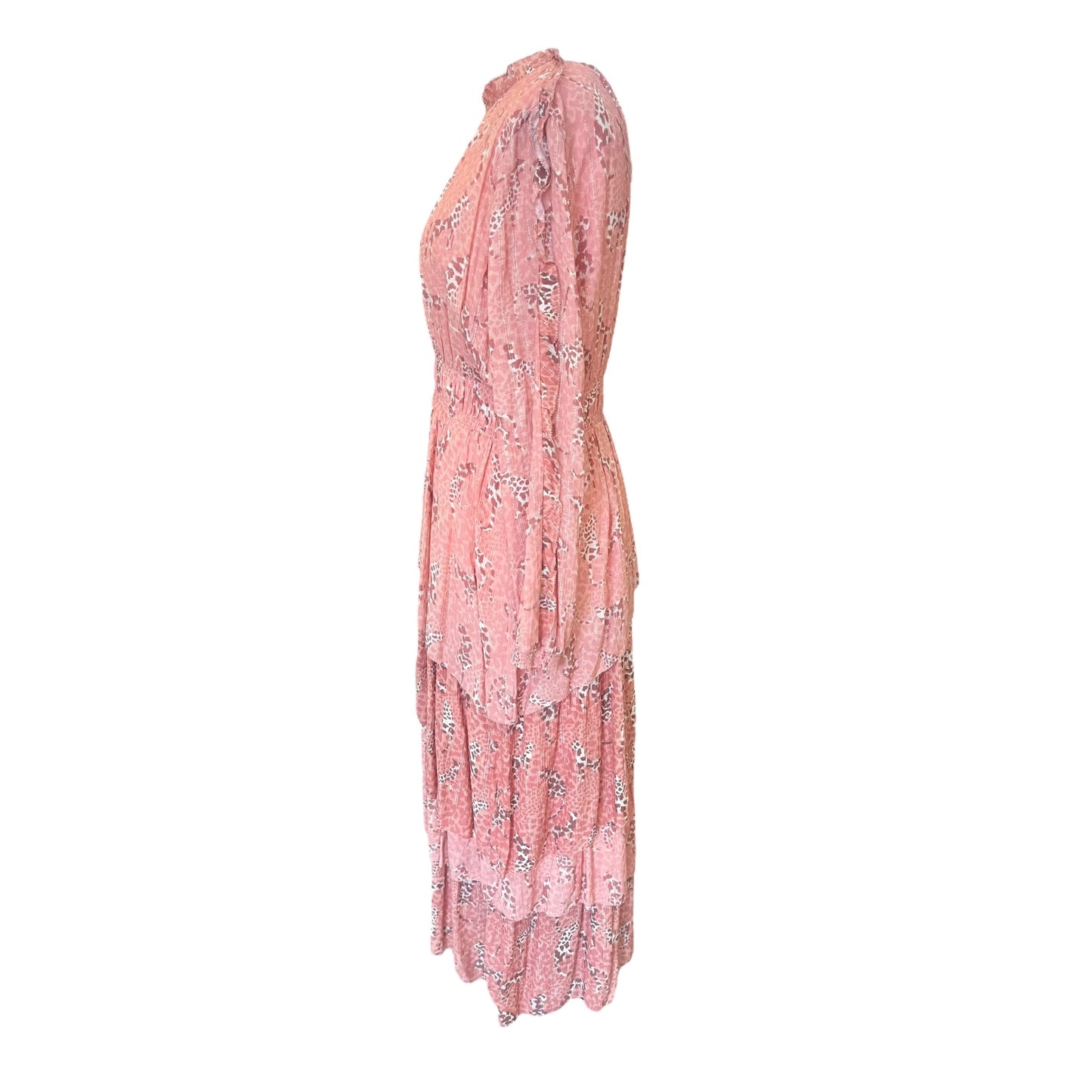 Marc Cain Peach Patterned Dress - 14