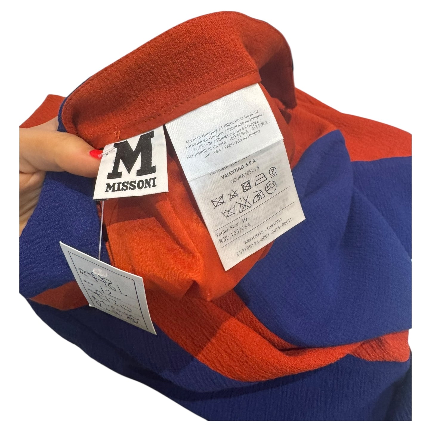Missoni Terracotta and Blue Skirt - 12