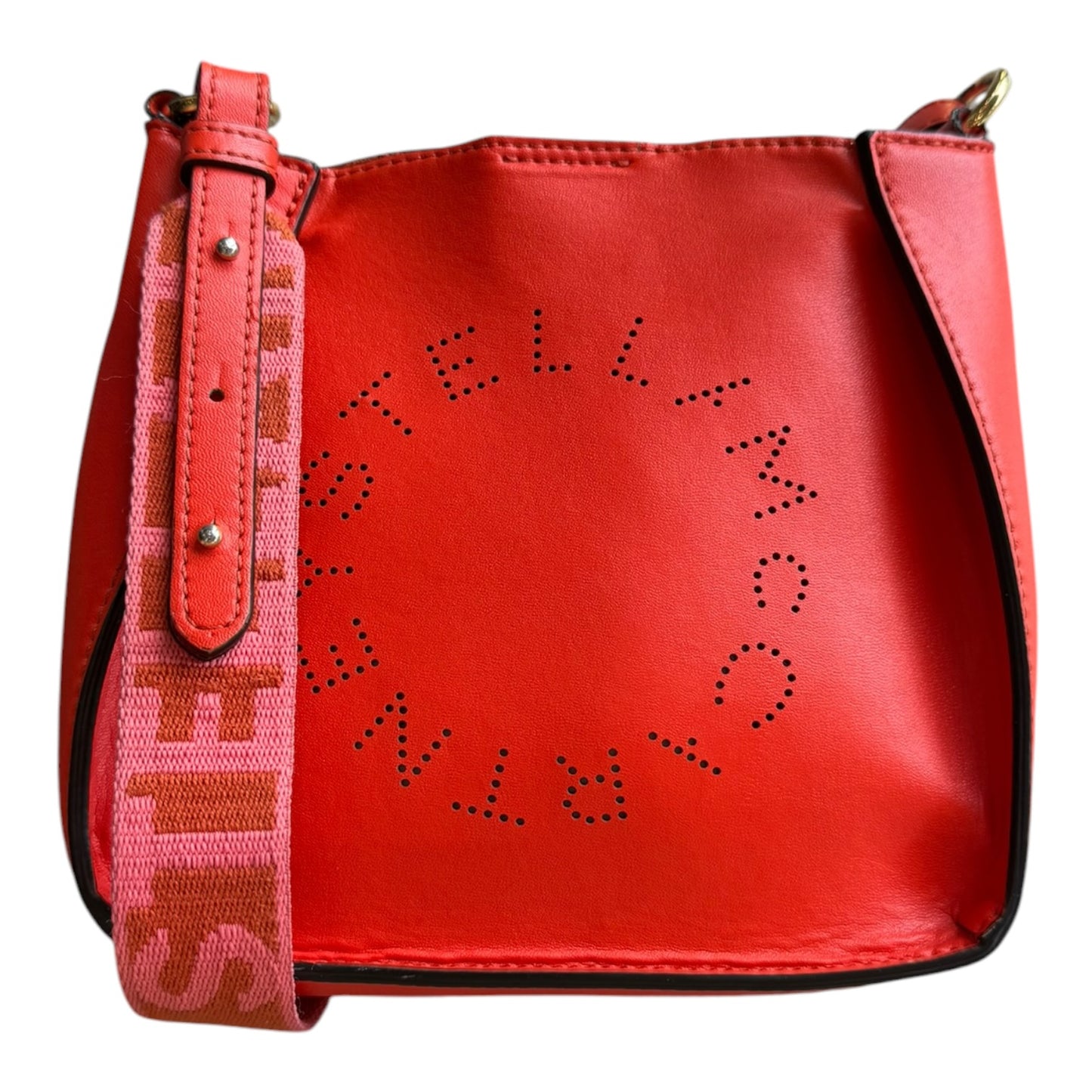 Stella McCartney Logo Mini Crossbody Orange