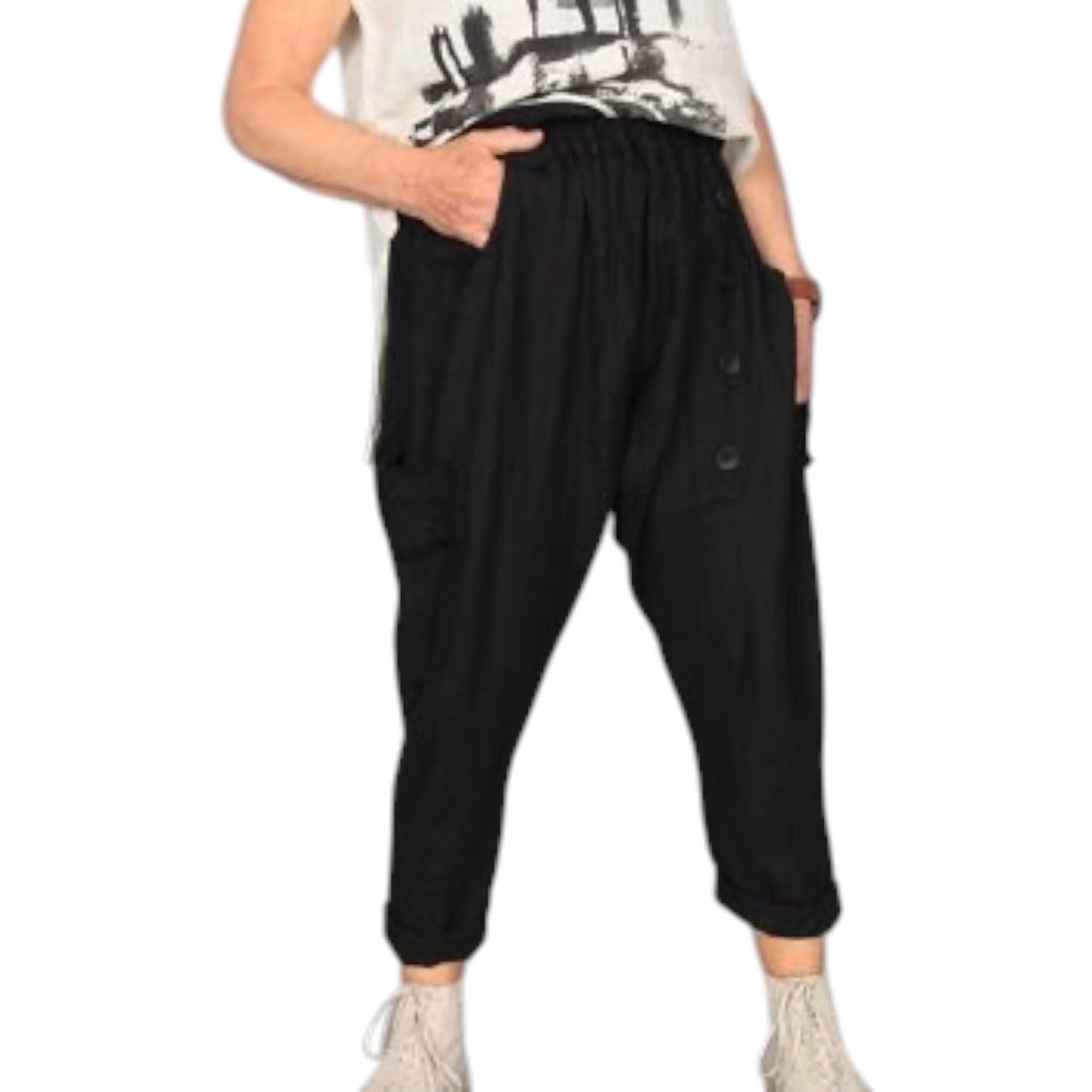 Mara Gibbuci Black Trousers - 14/16