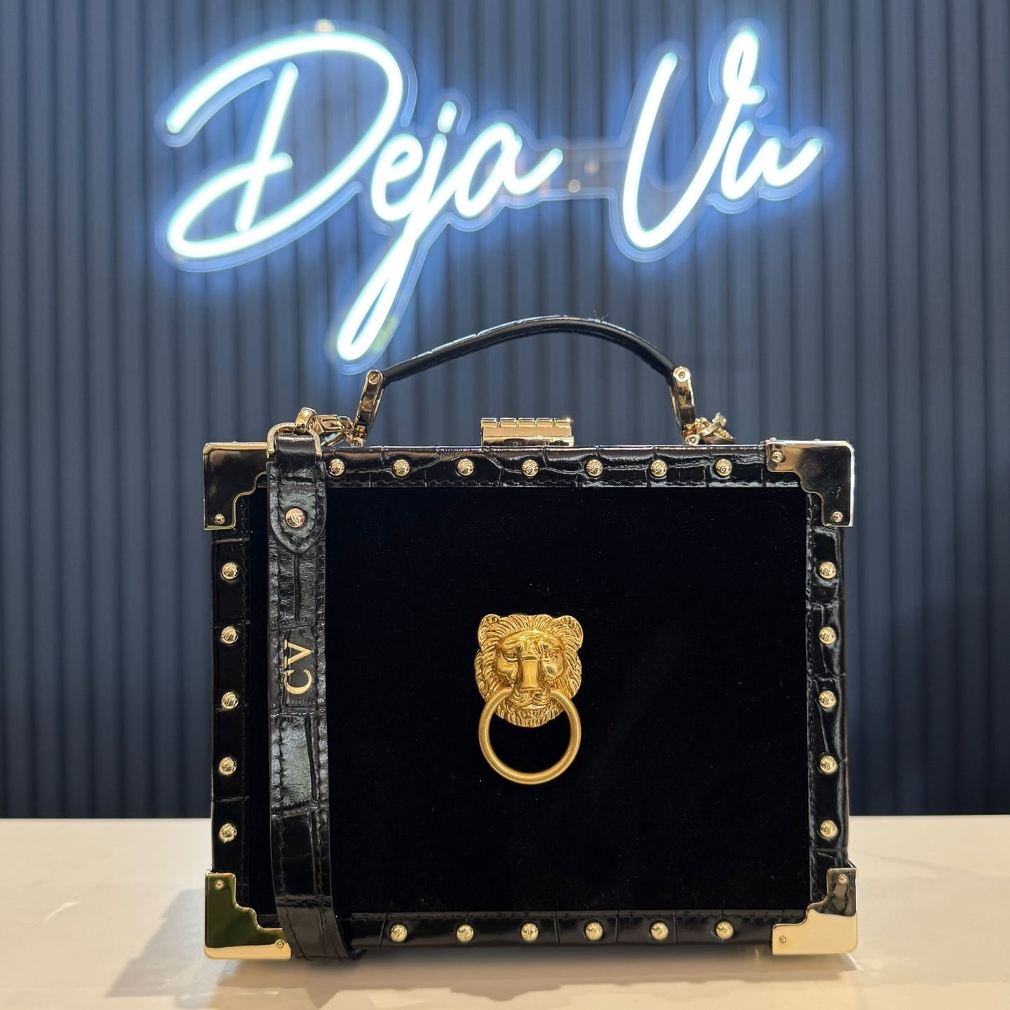 Aspinal of London Women's Micro Trunk Bag with Lions