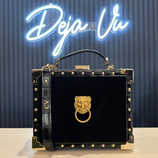 Aspinal of London Women's Micro Trunk Bag with Lions
