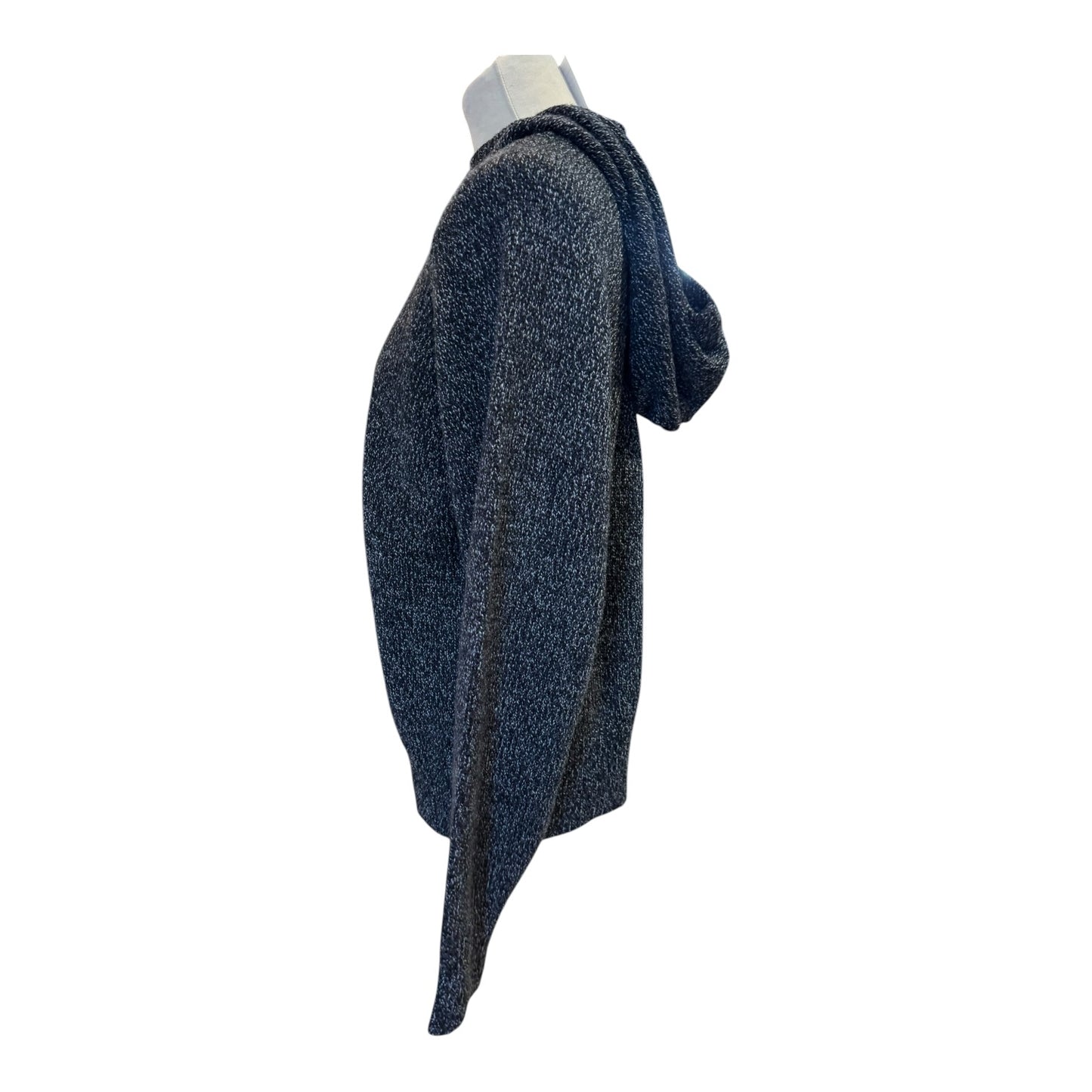 Joseph Black Marl Merino Wool Hoodie - 12