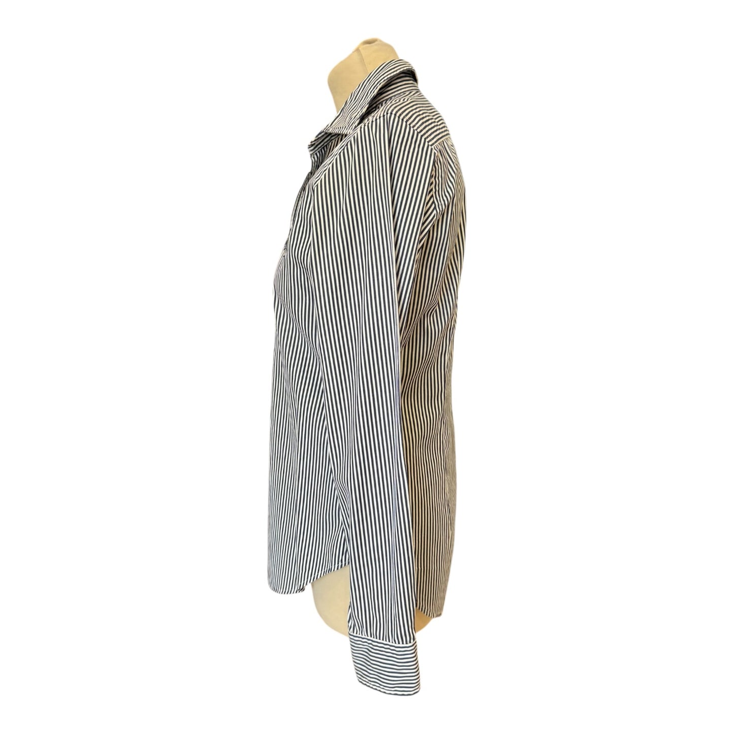 Ralph Lauren Navy and White Stripe Shirt - 8