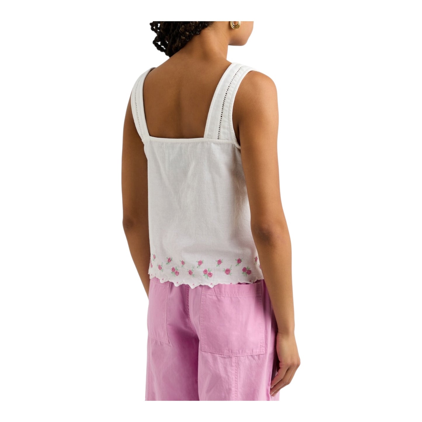 Damson Madder Nancy Floral Embroidered Top - 14