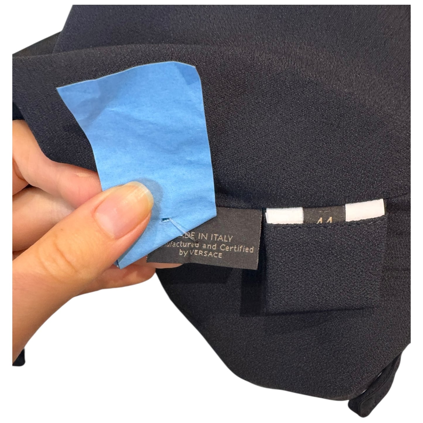 Versace Navy One Shoulder Dress - 12