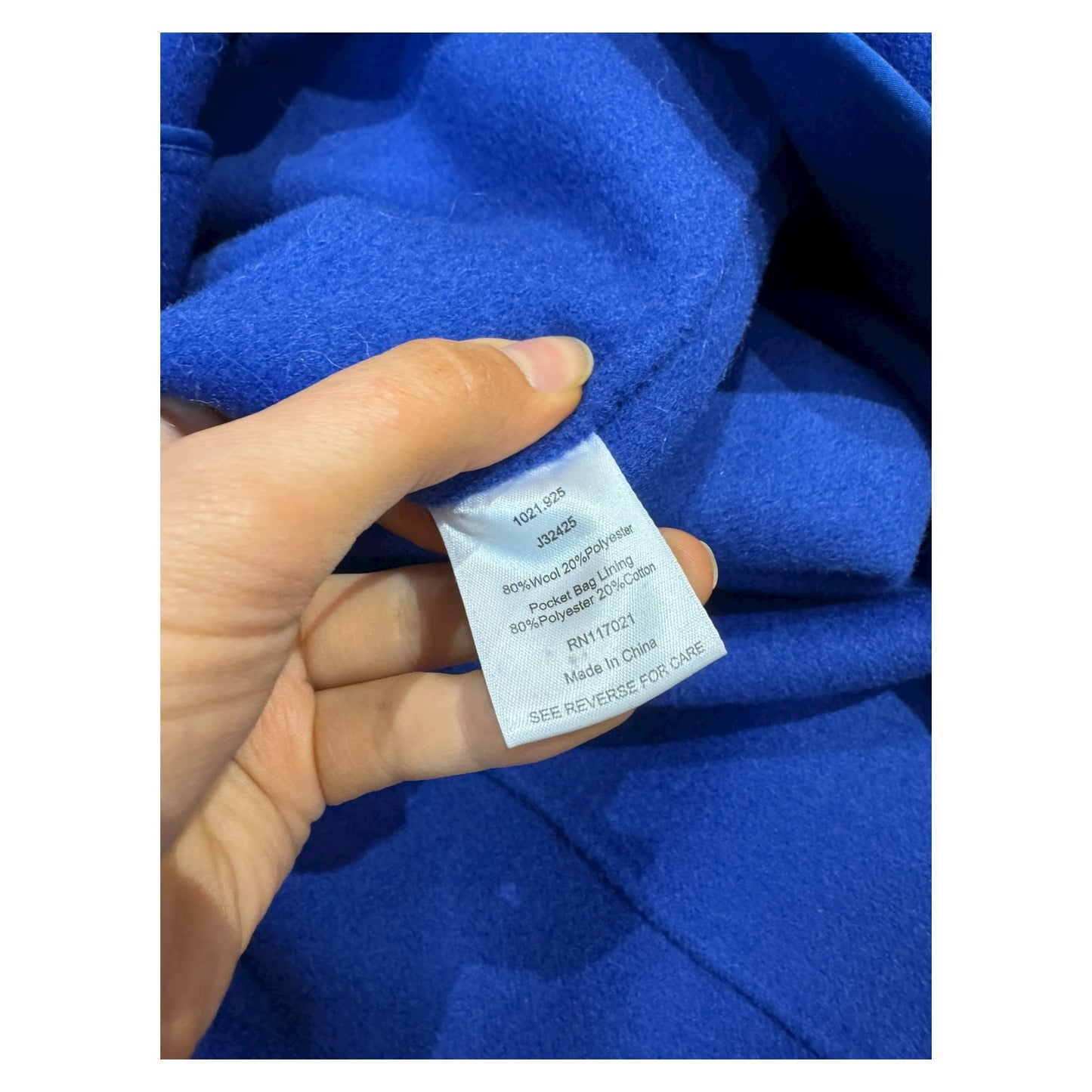 Jigsaw Cobalt Double Face Oval Coat - 10