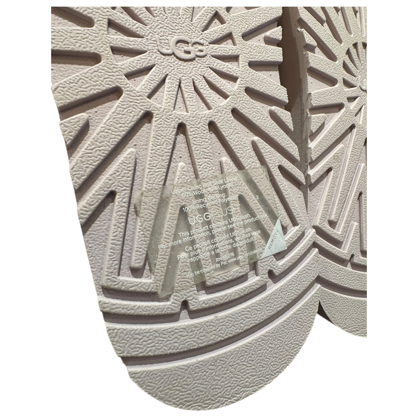 Ugg Tazz Platform in Pale Pink Bay Fog - 38/5 - NEW