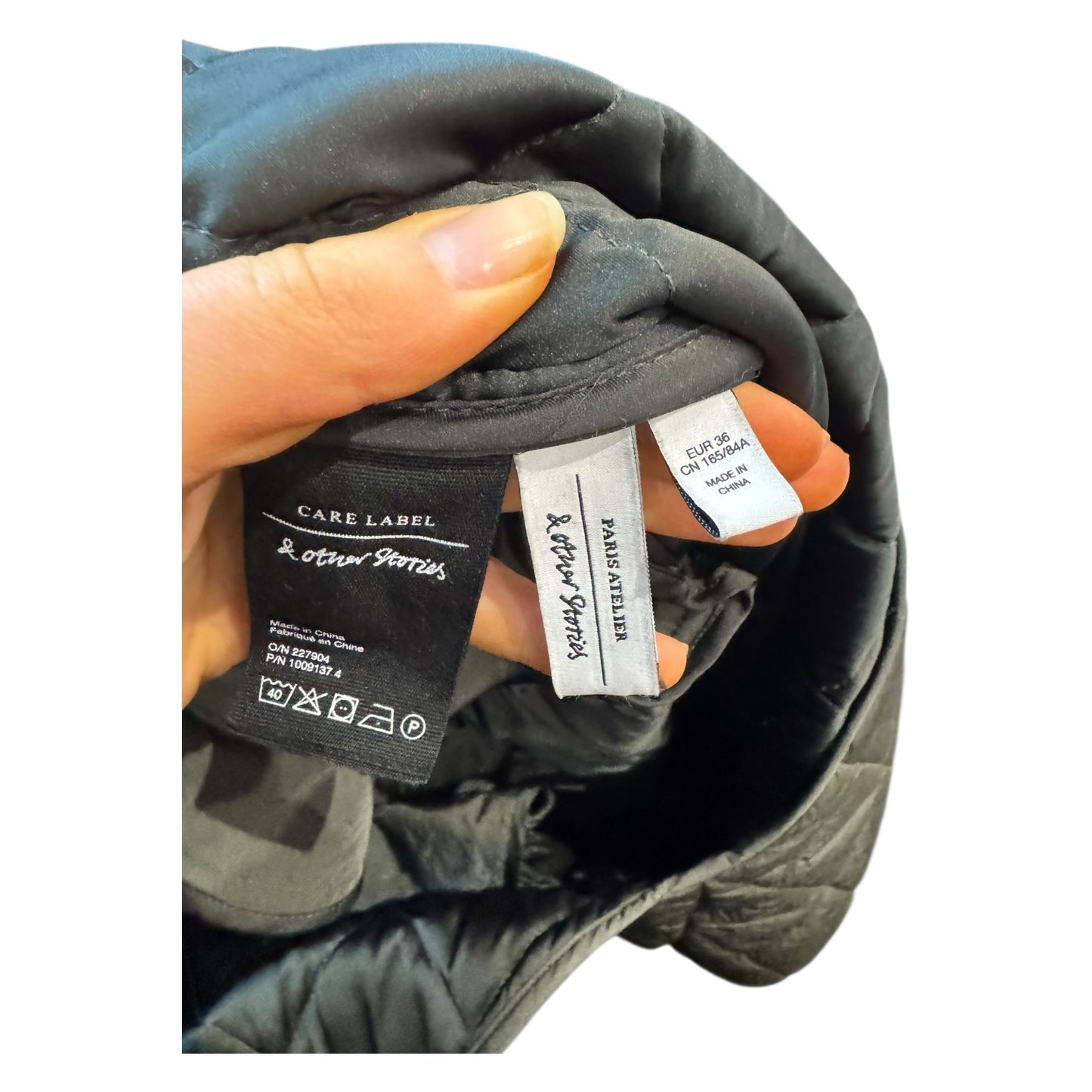 & Other Stories Khaki Quilted Jacket - 12/14